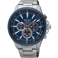 Seiko Solar Polshorloges Seiko Solar Chronograph 45 mm staal SSC495P1