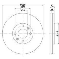 Textar Remschijf 288mm 92107800