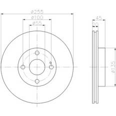 Vehicle Parts HELLA PAGID 8DD 355 106-491