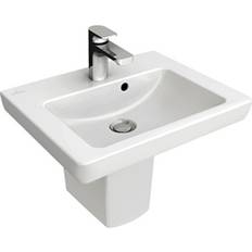 Villeroy & Boch Subway 2.0 Lave-mains Avec Trop-plein 45 x 37 cm Blanc Alpin 73154501