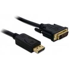 DVI-DisplayPort Kabler DeLock DVI-D Dual Link - DisplayPort 5m