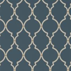 Sanderson Empire Trellis - Indigo/Linen (216338)