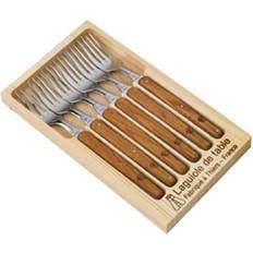 Laguiole gaffel stål Laguiole Jean Dubost Bordgaffel 26cm 6stk