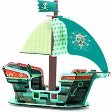 Piraten Spielzeuge Djeco Pirate Boat 3D