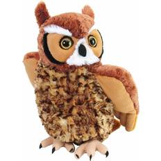 Wild Republic Great Horned Owl Stuffed Animal 12"