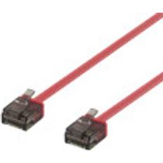 Deltaco Nätverkskablar - RJ45-RJ45 Deltaco Flat U/UTP Cat6a RJ45 - RJ45 3m