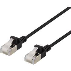Deltaco Slim U/FTP Cat6a RJ45 - RJ45 LSZH 0.3m