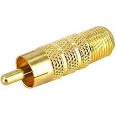 StarTech Gold Adapter 1RCA - F-Contact