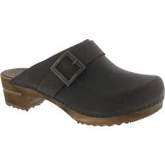 Leder Holzschuhe Sanita Urban - Brown