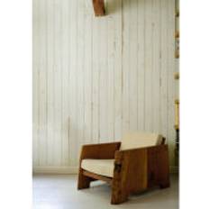 NLXL White Scrapwood Coated Wallpaper