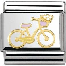 Nomination Classic Bicycle Versailles Charm - Silver/Gold/Pink