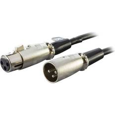 XLR-kablar Deltaco XLR - XLR M-F 10m