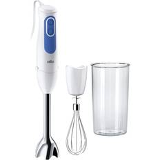 Braun Frullatori a immersione Braun MQ3005 Minipimer Cream 700 W 600 mm Plastica BluBatidora 700W Pie Acero Inoxidable Vaso