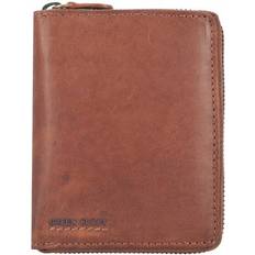 Greenburry Oily Tumbled Leather Wallet - Cognac (681-24)