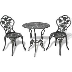 Aluminum Bistro Sets vidaXL 42164 Bistro Set, 1 Table incl. 2 Chairs