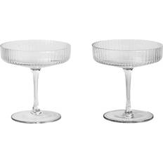 Champagneglas Ferm Living Ripple Champagneglas 15cl 2stk