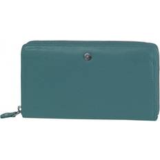 Greenburry Spongy Nappa Leather Ladies Wallet - Petrol