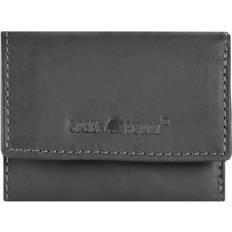 Vintage Leather Mini Wallet 2cc - Black