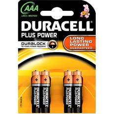 Batteries et Chargeurs Duracell AAA Plus Power 4-pack