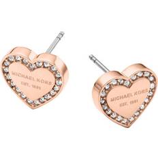 Michael Kors Pave Earrings - Rose Gold/Transparent