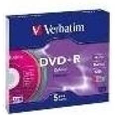 Verbatim DVD+R Colour 4.7GB 16x SlimCase 5-Pack