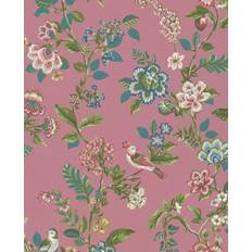 Intrade Vogel Tapete Botanical Print von Eijffinger 375064 rosa