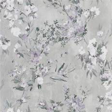 Designers Guild Tapete Faience von Silver grigio