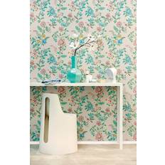 Intrade Vogel Tapete Botanical Print von Eijffinger 375060 beige/grün