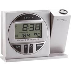 Technoline Radio Controlled Alarm Clock with Projection, Hopea, AAA, 8760 h, 123 x 42 x 91 mm