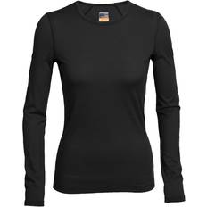 200 Oasis Long Sleeve Crewe Top - Black