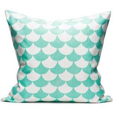 Littlephant Hemtextil Littlephant Big Waves Komplett dekorationskudde White/Aqua (50x50cm)