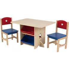 Rosso Set di mobili Kidkraft Legno Star Table & 2 Chr Set 77x57x50 Seat 28 H 26912