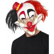 Halloween - Men/Women Head Masks Smiffys Creepy Clown Mask with Hair Latex Halloween Accessory