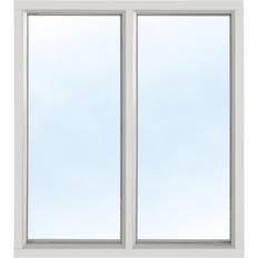 Aluminium - Frostat glas Vridfönster Effektfönster AFKP Aluminium Vridfönster 3-glasfönster 100x150cm