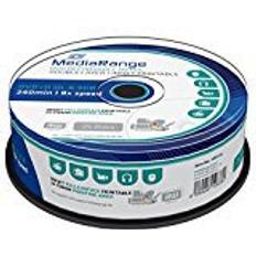 Dvd r 8.5gb MediaRange DVD R DL 8,5 GB blanco dvd's 8x, 25 stuks, bedrukbaar