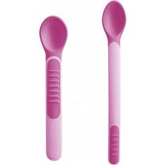 Mam Cubertería Infantil Mam Heat Sensitive Spoon & Cover cubiertos con puntas sensibles al calor 3uds