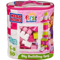 Blocks Mega Bloks First Builders Building Bag 80pcs