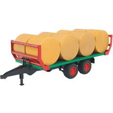 Bruder Hyötyajoneuvot Bruder Bale transport trailer with 8 round bales