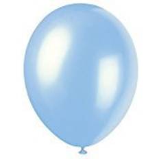 Unique Party Sky Blue Latex Balloons 50-pack