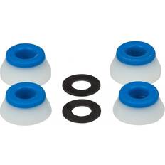 Bague Accessoires de Skateboard Bones Wheels 81A Hardcore Soft Bushings incl. Washer blanc white Uni