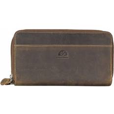 Handyfach Geldbörsen Greenburry Vintage Original Long Leather Wallet - Antique Brown