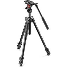 Blocco a scatto Treppiedi Manfrotto 290 light Kit con Testa video fluida