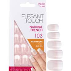 Unghie Finte Elegant Touch Natural French Pink Nails 103 24 pz