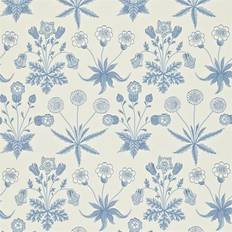 Morris & Co Tapete Daisy von Blue/ Ivory bleu