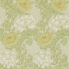 Morris & Co Tapete Chrysanthemum Pale Olive verde