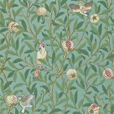 Green Wallpapers Morris & Co Bird & Pomegranate (212538)