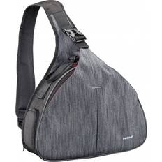 Mantona Triangel Sac-ceinture pour caméra avec objectifs et accessoires nylon gris, noir, rouge