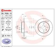 Brembo Bremsesystemer Brembo 08.7626.11