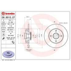 Brembo Bremsesystemer Brembo 08.9512.27