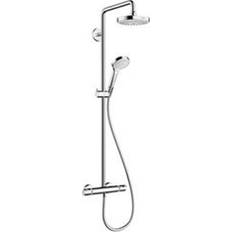 Hansgrohe Croma Select S 180 Showerpipe 2jet Hvid, Krom